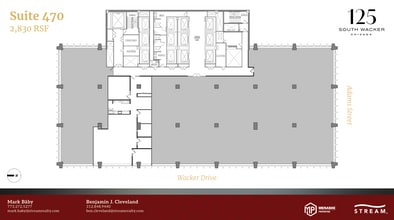 125 S Wacker Dr, Chicago, IL à louer Plan d’étage– Image 1 sur 1