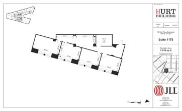 50 Hurt Plz SE, Atlanta, GA à louer Plan d’étage– Image 1 sur 1