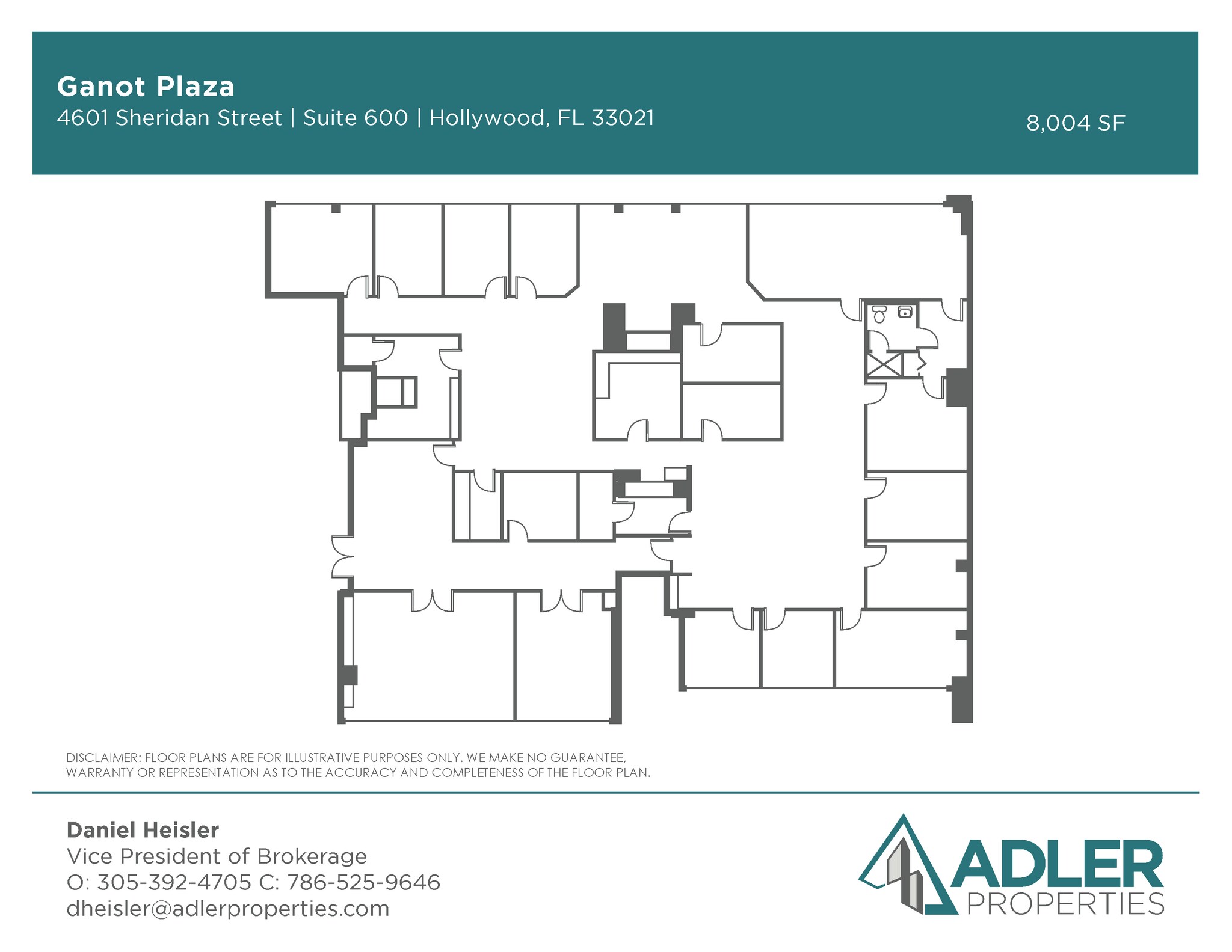 4601 Sheridan St, Hollywood, FL à louer Plan d’étage– Image 1 sur 1