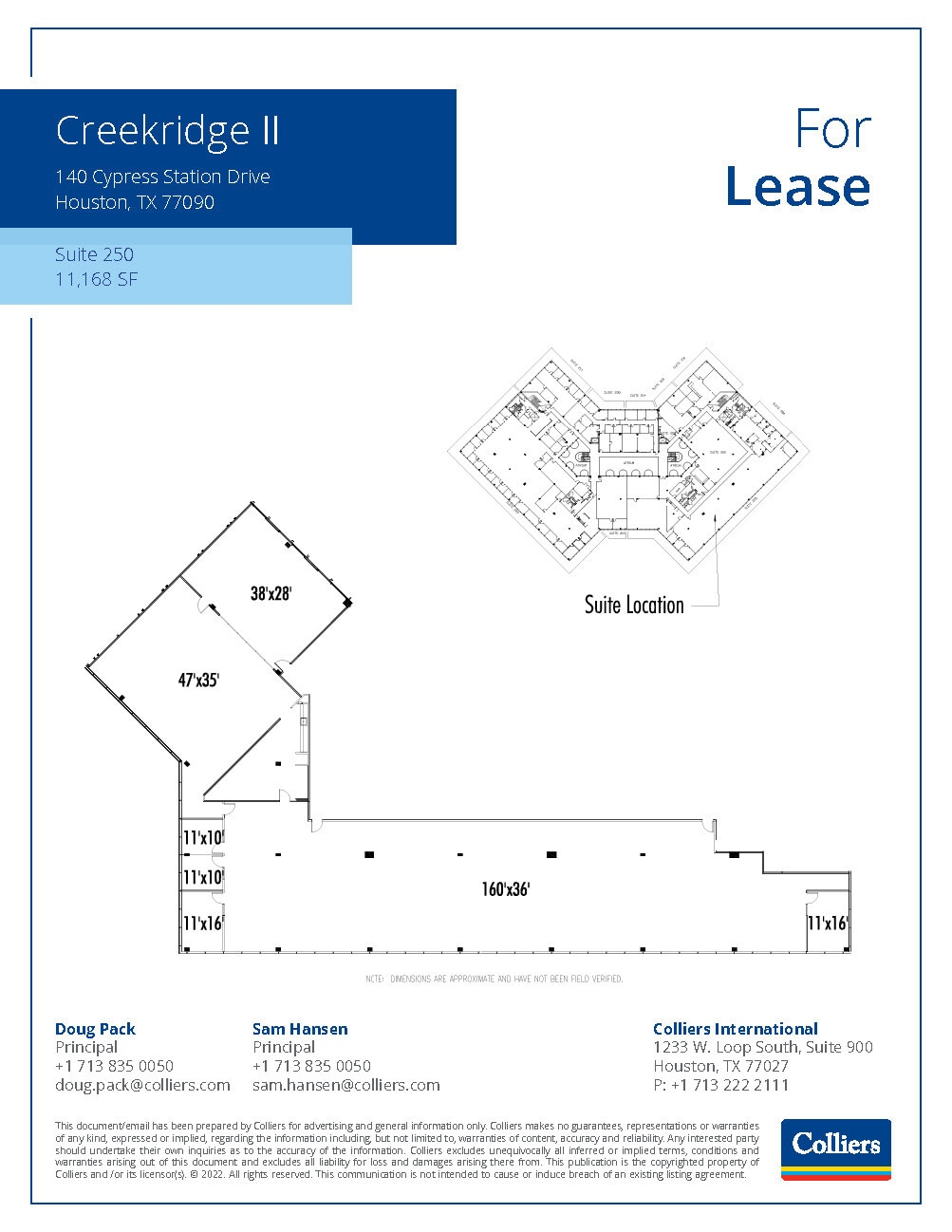 110-140 Cypress Station Dr, Houston, TX à louer Plan d’étage– Image 1 sur 1