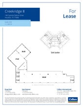 110-140 Cypress Station Dr, Houston, TX à louer Plan d’étage– Image 1 sur 1