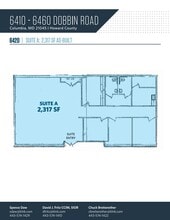 6460 Dobbin Rd, Columbia, MD à louer Plan d’étage– Image 1 sur 1