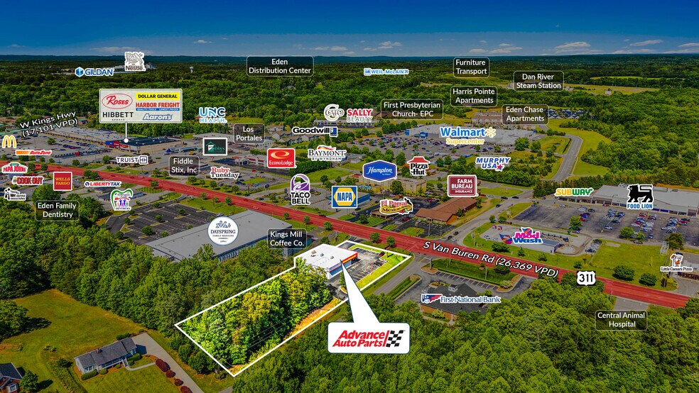 735 S Van Buren Rd, Eden, NC à vendre - Photo de l’immeuble – Image 2 sur 5