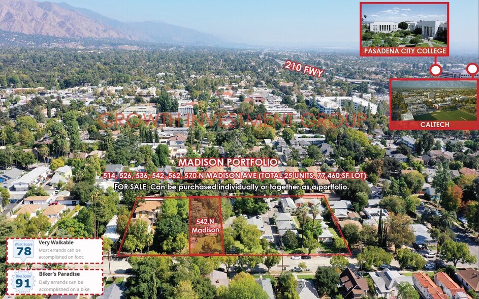 542 N Madison Ave, Pasadena, CA à vendre - Photo de l’immeuble – Image 2 sur 26