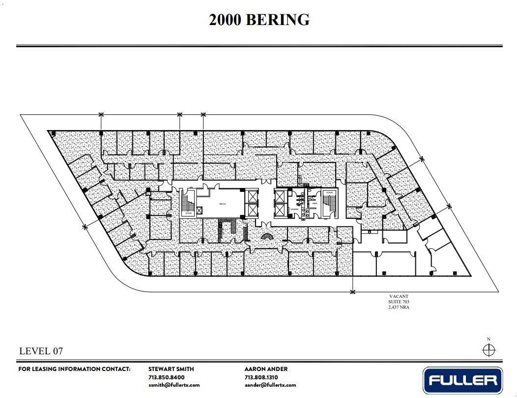 2000 Bering Dr, Houston, TX à louer Plan d’étage– Image 1 sur 1