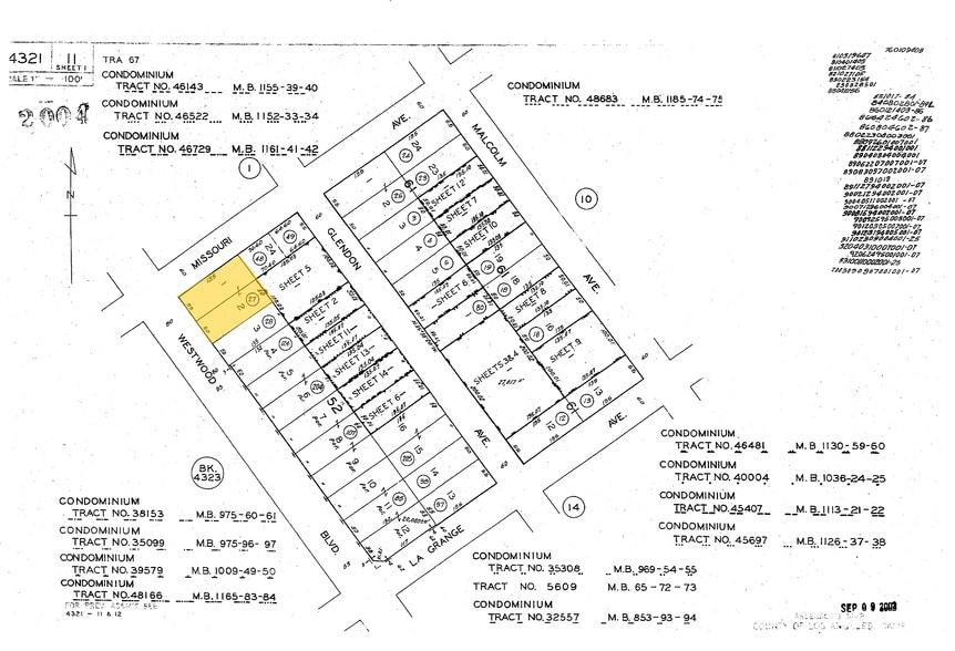 1900-1912 Westwood Blvd, Los Angeles, CA à louer - Plan cadastral – Image 2 sur 23