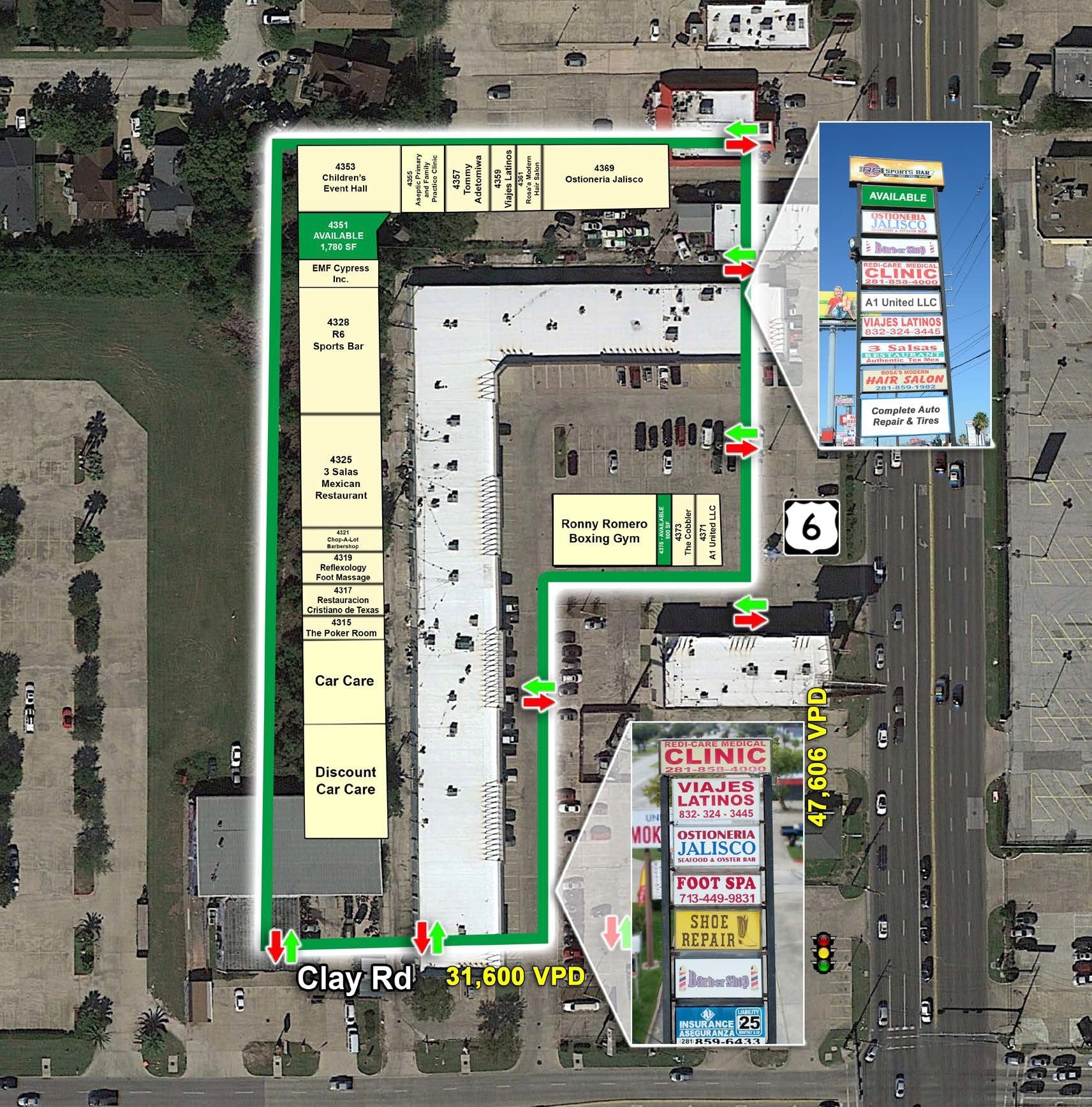 4303-4375 Highway 6 N, Houston, TX à louer Plan de site– Image 1 sur 1