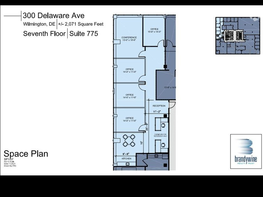 300 Delaware Ave, Wilmington, DE à louer Plan d’étage– Image 1 sur 1