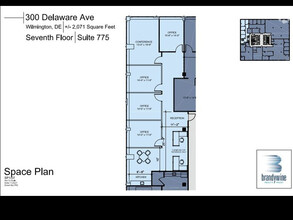 300 Delaware Ave, Wilmington, DE à louer Plan d’étage– Image 1 sur 1
