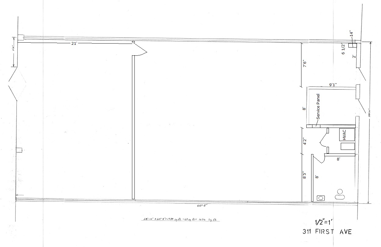 301-315 N First Ave, Evansville, IN à louer Plan d’étage– Image 1 sur 1