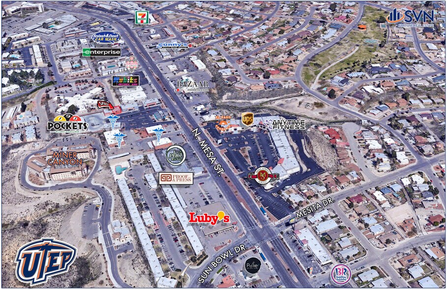 4009 N Mesa St, El Paso, TX à louer - Photo de l’immeuble – Image 3 sur 3