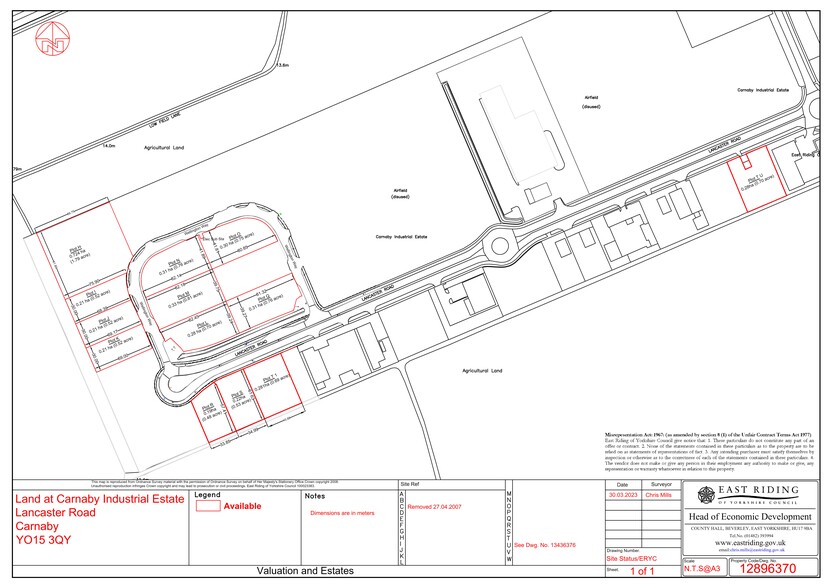 Lancaster Rd, Bridlington à vendre - Plan de site – Image 2 sur 2