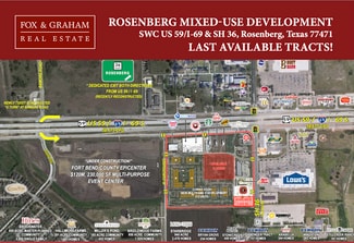 Plus de détails pour SWC US 59/I-69 & SH 36, Rosenberg, TX - Terrain à vendre