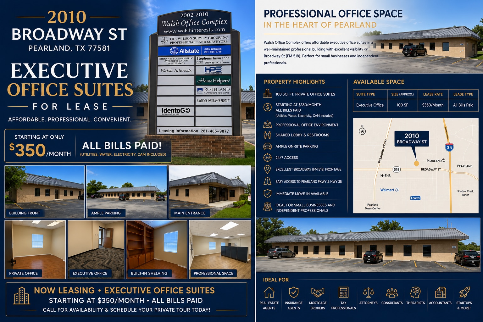 2010 Broadway St, Pearland, TX à louer Photo intérieure– Image 1 sur 1