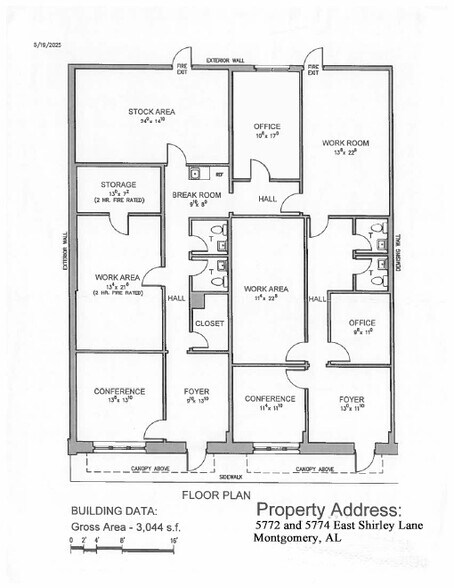 5772-5774 E Shirley Ln, Montgomery, AL à vendre - Plan d’étage – Image 3 sur 4