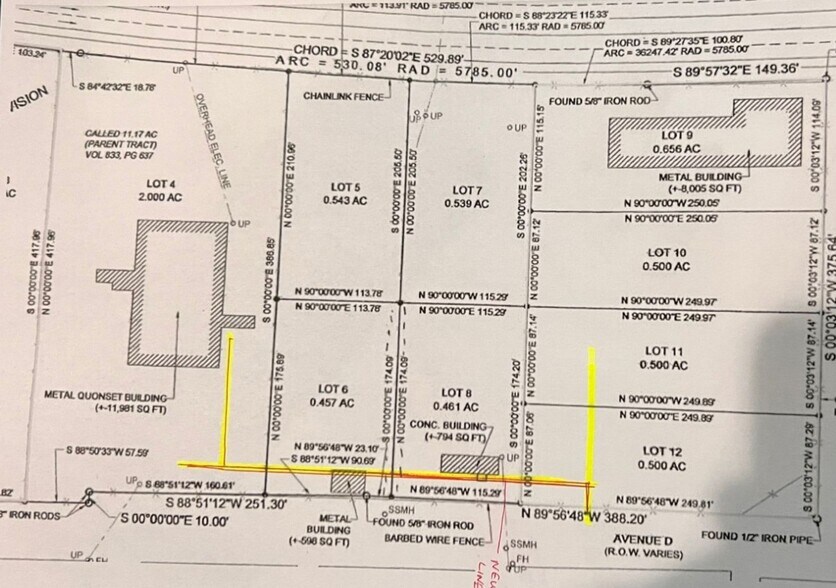 Highway 380 Bypass, Graham portefeuille de 3 biens à vendre sur LoopNet.fr - Plan de site – Image 2 sur 5