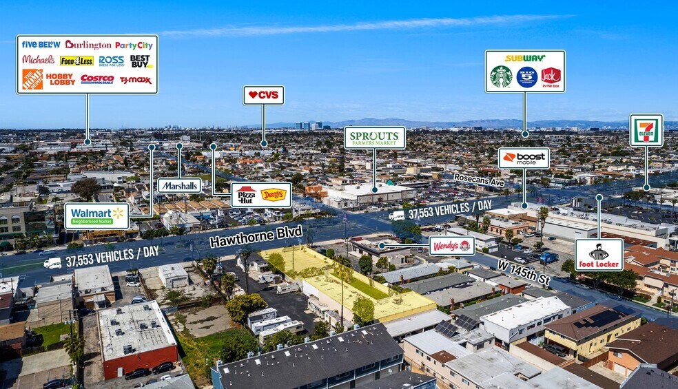 14516 Hawthorne Blvd, Hawthorne, CA à vendre - Photo de l’immeuble – Image 1 sur 13