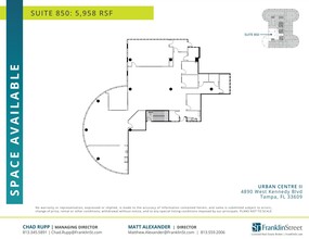 4830 W Kennedy Blvd, Tampa, FL à louer Plan d’étage– Image 1 sur 1