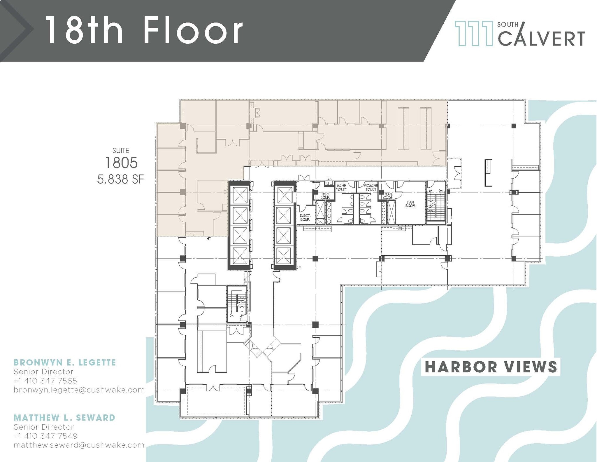 111 S Calvert St, Baltimore, MD à louer Plan d’étage– Image 1 sur 1