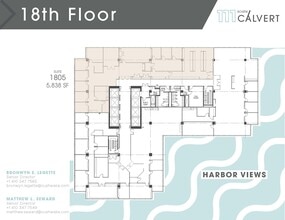 111 S Calvert St, Baltimore, MD à louer Plan d’étage– Image 1 sur 1