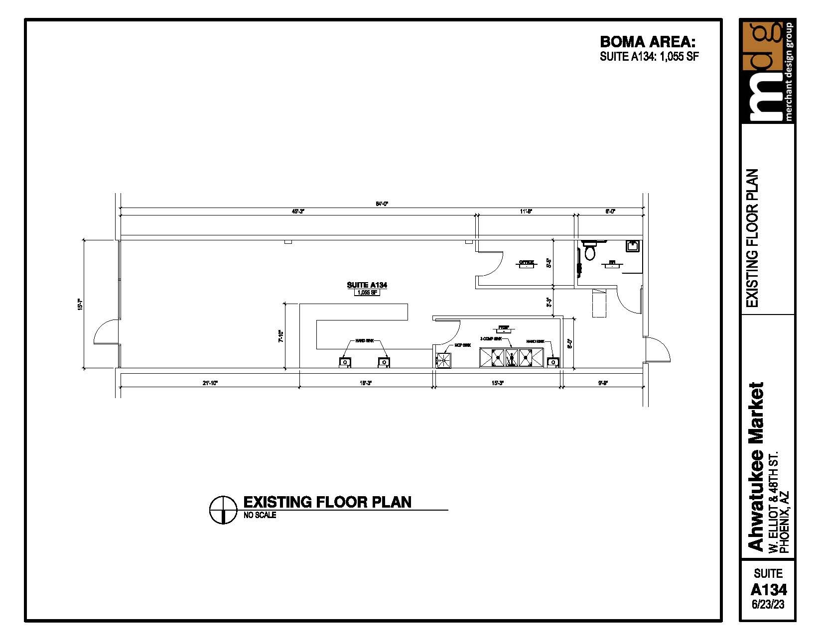 4747 E Elliot Rd, Phoenix, AZ à louer Plan d’étage– Image 1 sur 1