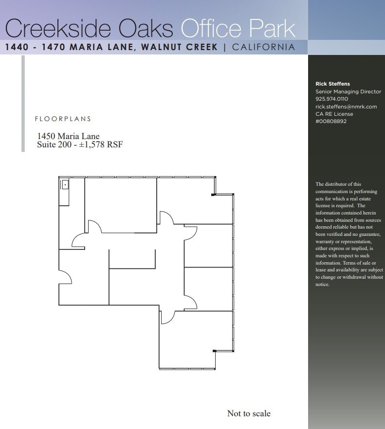 1440 Maria Ln, Walnut Creek, CA à louer Plan d’étage– Image 1 sur 1
