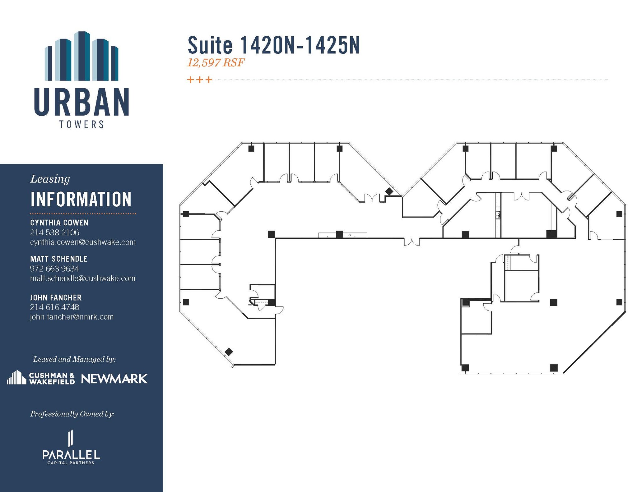 222 W Las Colinas Blvd, Irving, TX à louer Plan d’étage– Image 1 sur 2