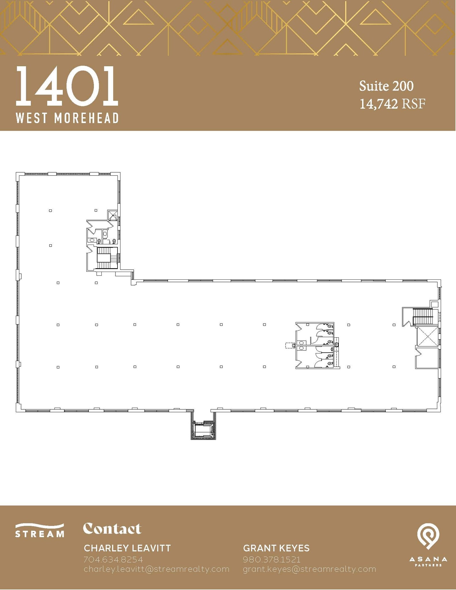 1401 W Morehead St, Charlotte, NC à louer Plan d’étage– Image 1 sur 1