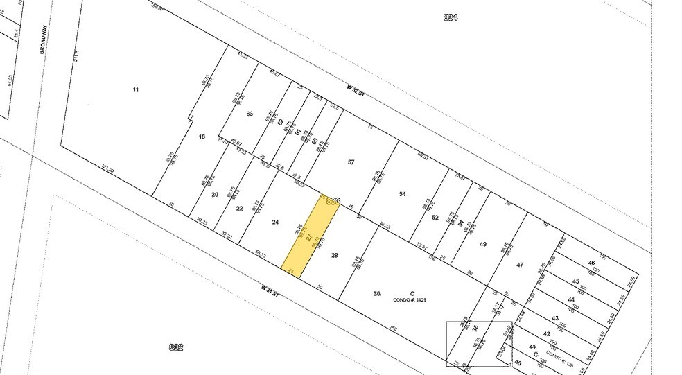 23 W 31st St, New York, NY à louer - Plan cadastral – Image 2 sur 13