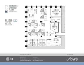 222 S Riverside Plz, Chicago, IL à louer Plan d’étage– Image 1 sur 2