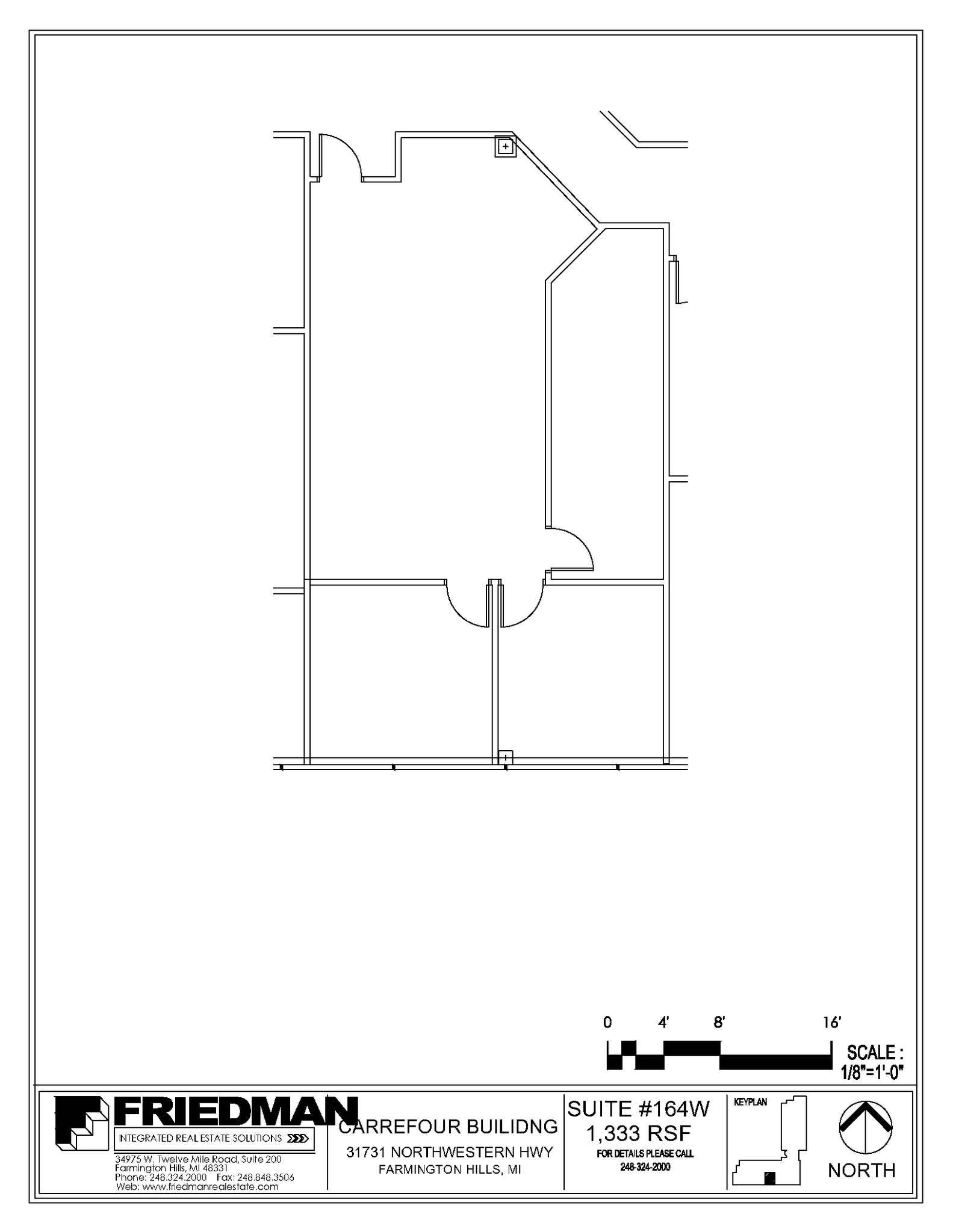 31731 Northwestern Hwy, Farmington Hills, MI à louer Plan d’étage– Image 1 sur 1