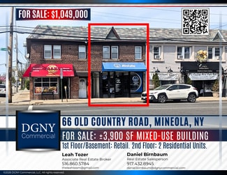 Plus de détails pour 66 Old Country Rd, Mineola, NY - Local commercial à vendre