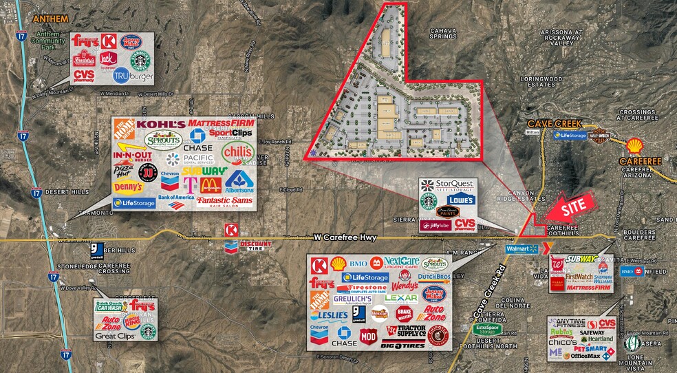 NEC Carefree Hwy & Cave Creek Rd, Cave Creek, AZ à vendre - Photo de l’immeuble – Image 1 sur 1