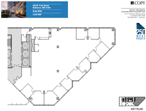 250 W Pratt St, Baltimore, MD à louer Plan d’étage– Image 1 sur 1