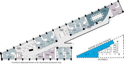 1730 Rhode Island Ave NW, Washington, DC à louer Plan d’étage– Image 1 sur 14
