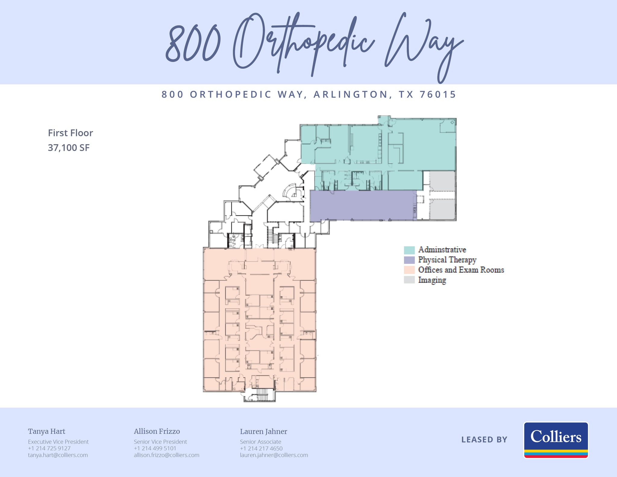 800 Orthopedic Way, Arlington, TX à louer Plan d’étage– Image 1 sur 1