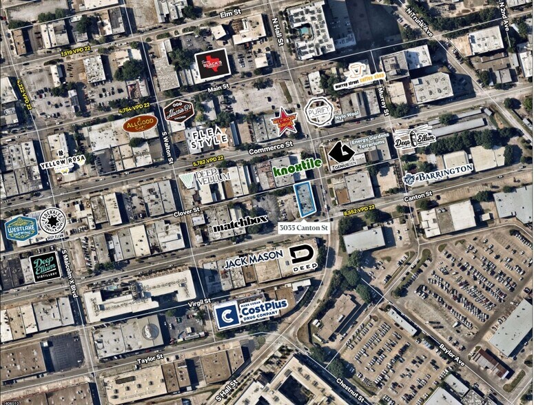3035 Canton St, Dallas, TX à louer - Aérien – Image 2 sur 4