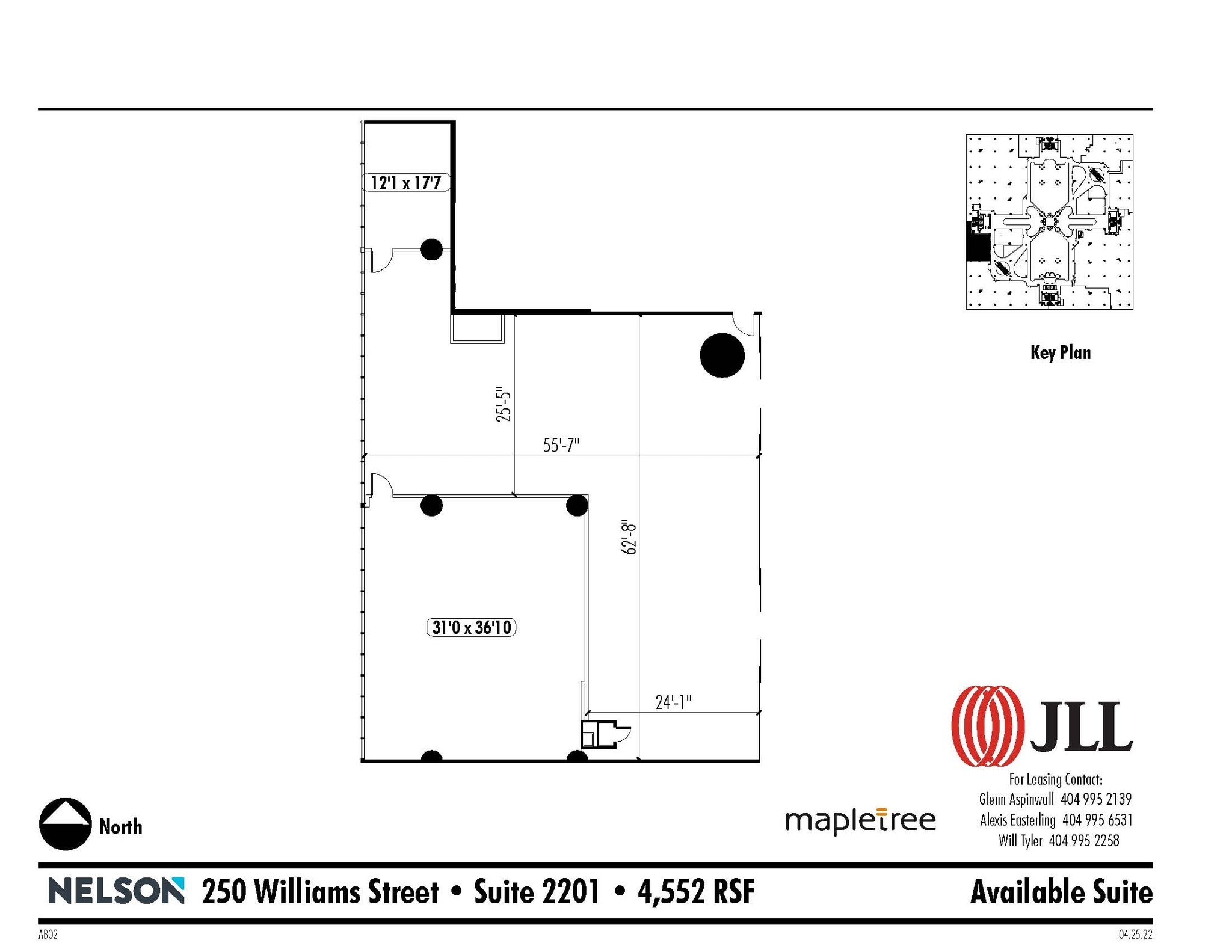 250 Williams St NW, Atlanta, GA à louer Plan d’étage– Image 1 sur 1