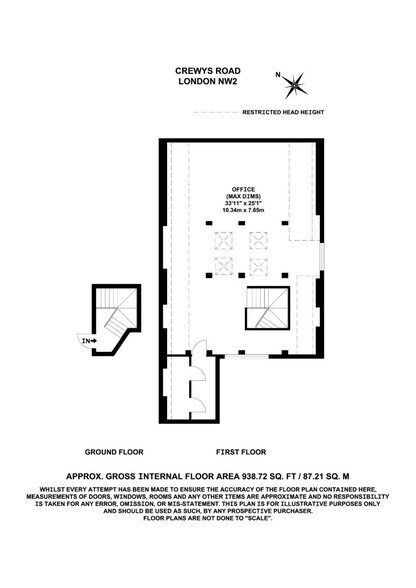 56-58 Crewys Rd, Londres à louer - Plan d’étage – Image 3 sur 9