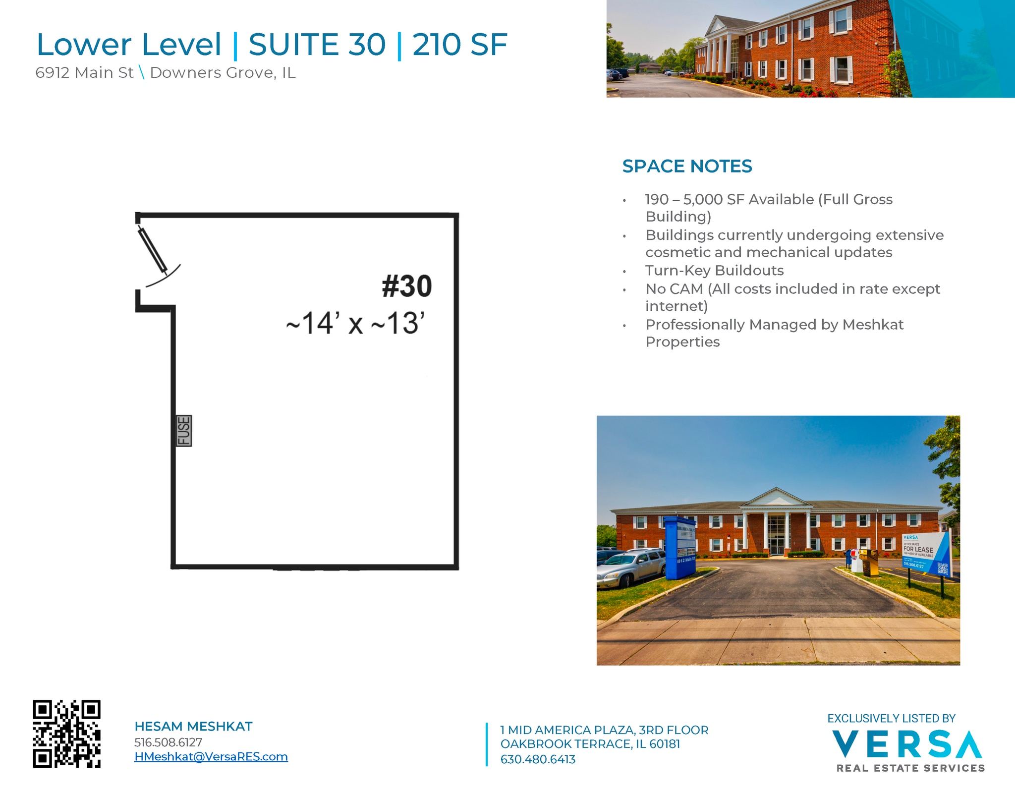 6912 Main St, Downers Grove, IL à louer Plan d’étage– Image 1 sur 1