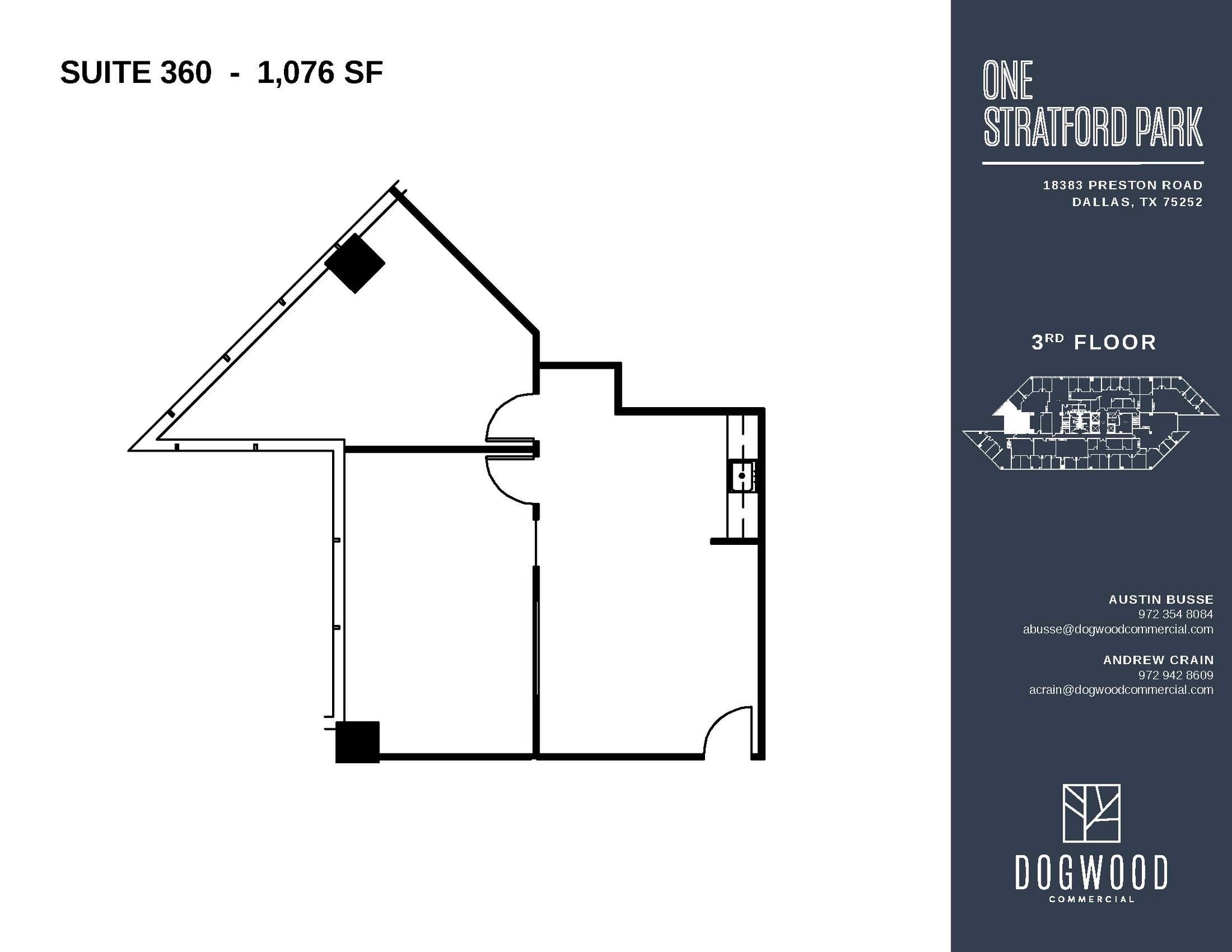 18383 Preston Rd, Dallas, TX à louer Plan d’étage– Image 1 sur 1