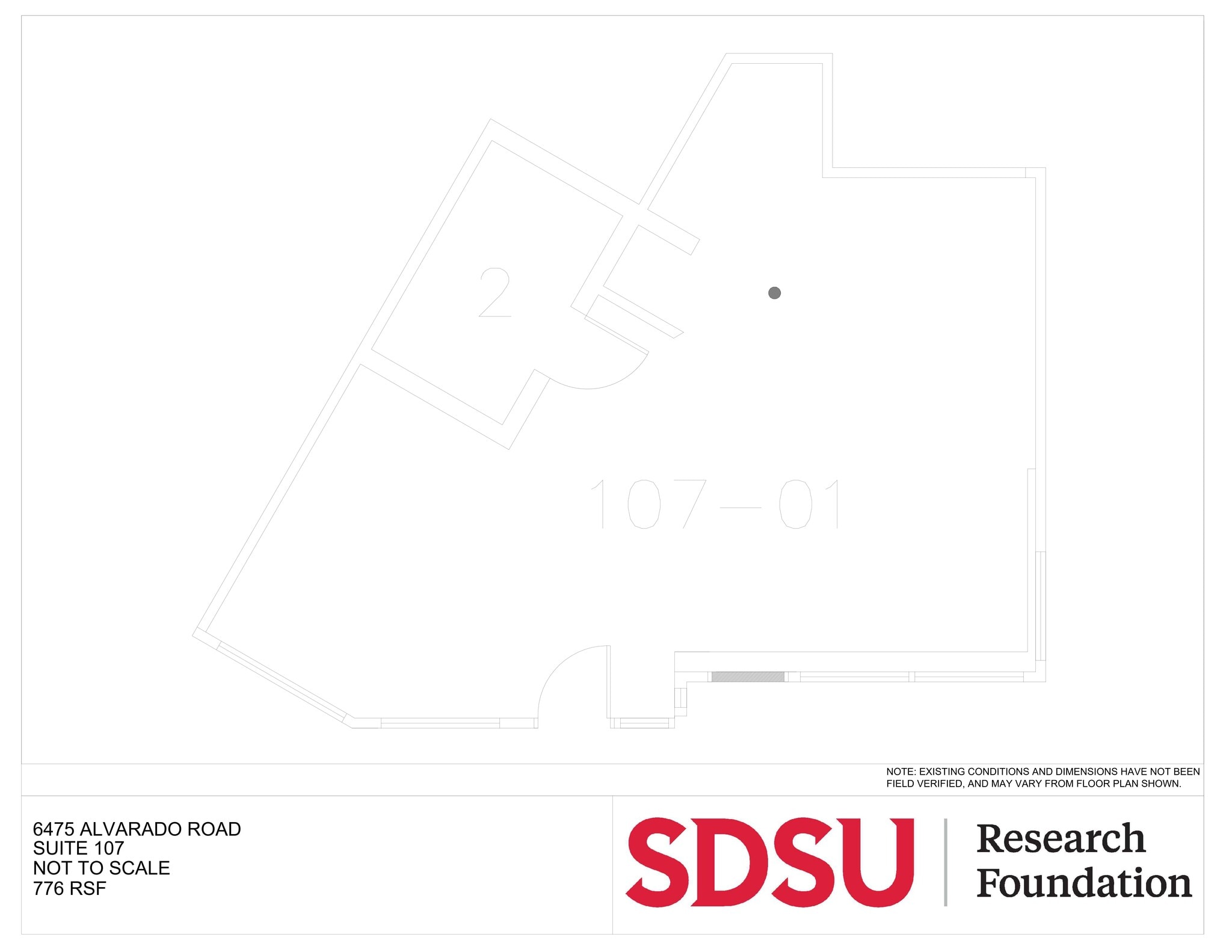 6475 Alvarado Rd, San Diego, CA à louer Plan de site– Image 1 sur 1
