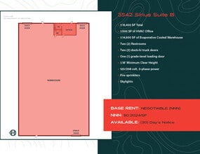 3542 Sirius Ave, Las Vegas, NV à louer Plan d’étage– Image 1 sur 1