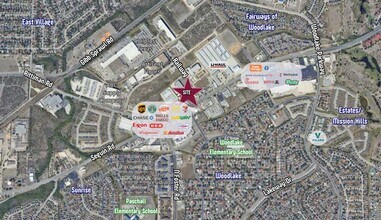 Railway & FM 78, San Antonio, TX - VUE AÉRIENNE vue de carte - Image1