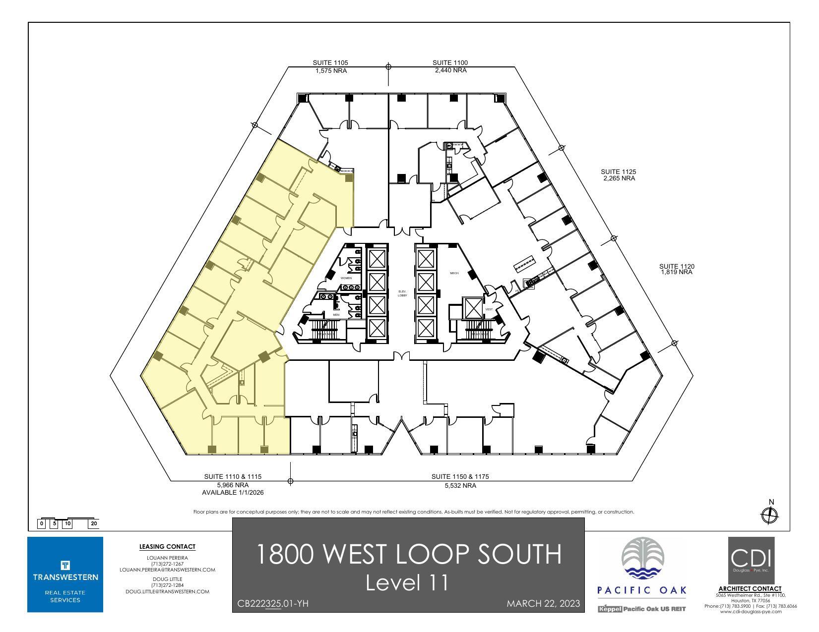 1800 West Loop S, Houston, TX à louer Plan d’étage– Image 1 sur 1