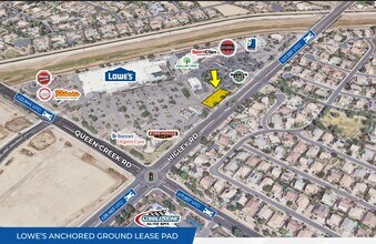 NWC S Higley Rd & E Queen Creek Rd, Gilbert, AZ - Vue aérienne  vue de carte