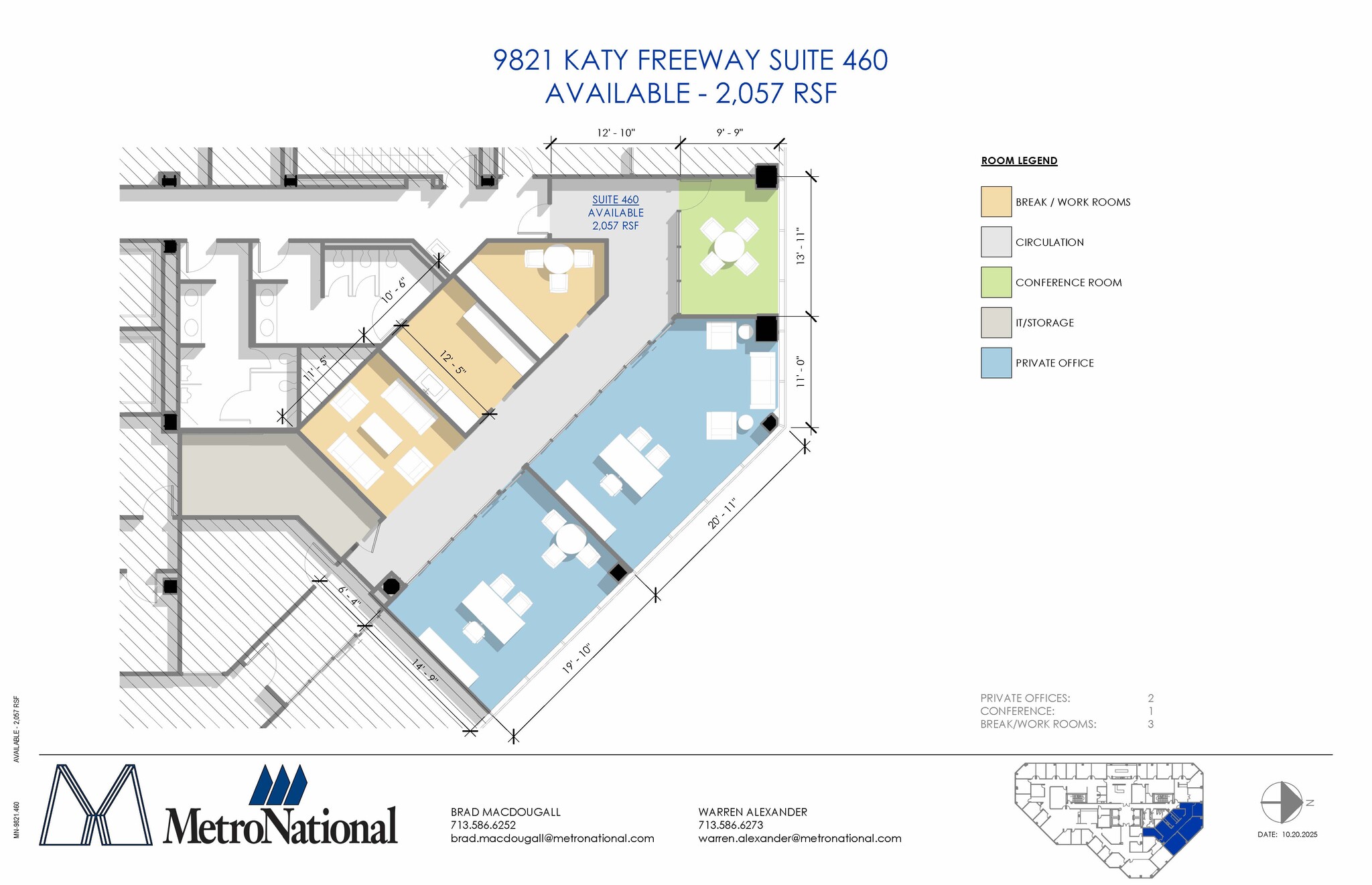 9821 Katy Fwy, Houston, TX à louer Plan d’étage– Image 1 sur 1