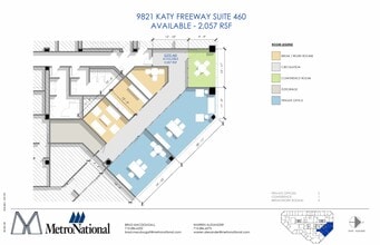 9821 Katy Fwy, Houston, TX à louer Plan d’étage– Image 1 sur 1