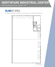 640 N Northpark Dr, Clinton, TN à louer Plan d’étage– Image 2 sur 4