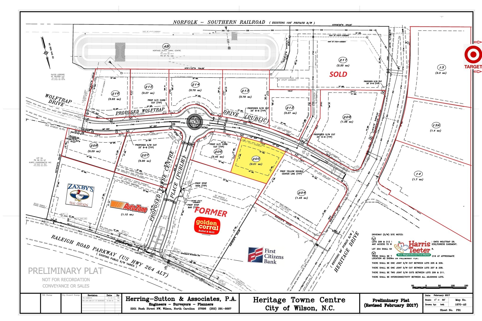 2702 Wolf Trap Dr, Wilson, NC à vendre Plan cadastral– Image 1 sur 3